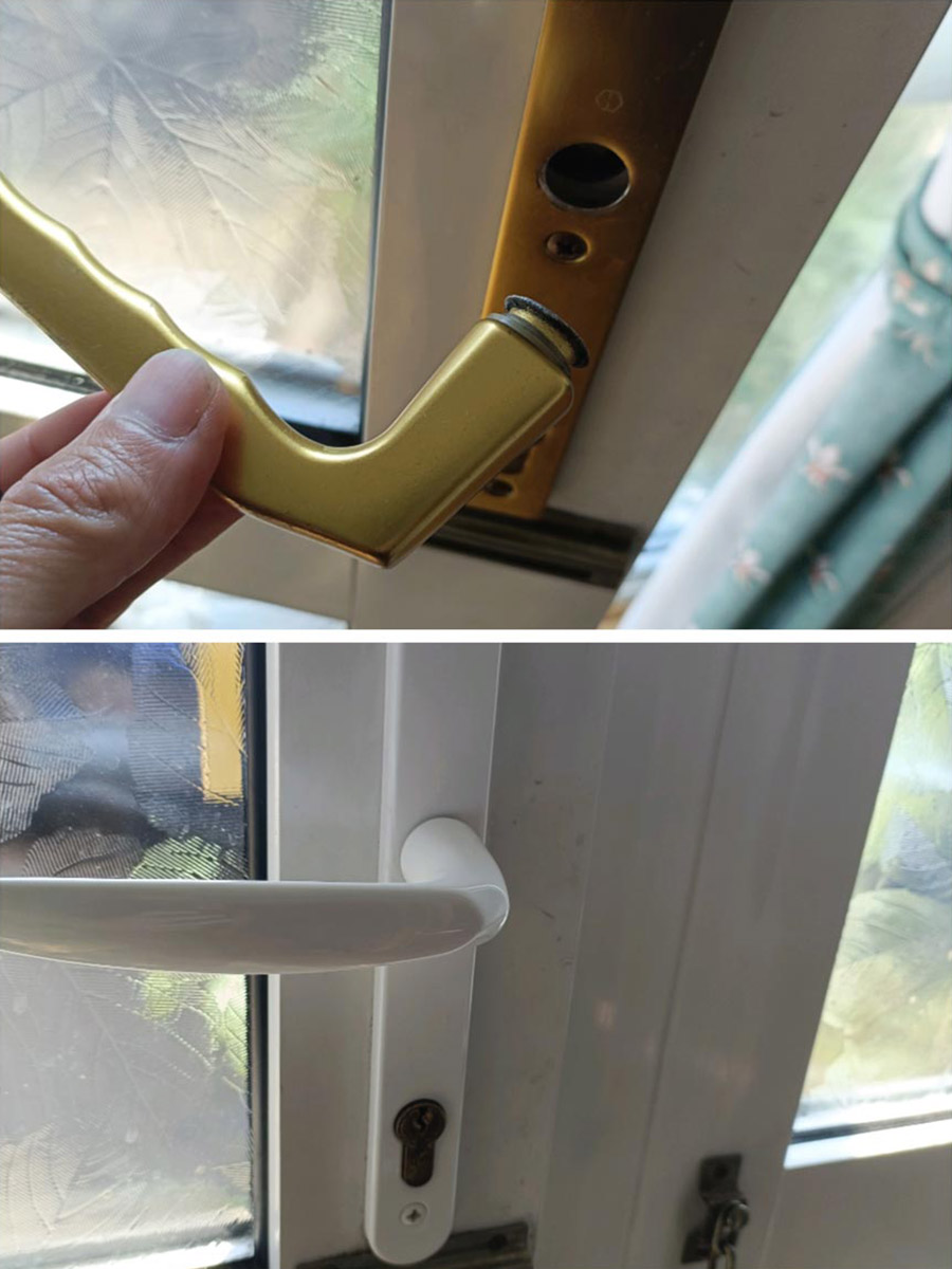 broken handle