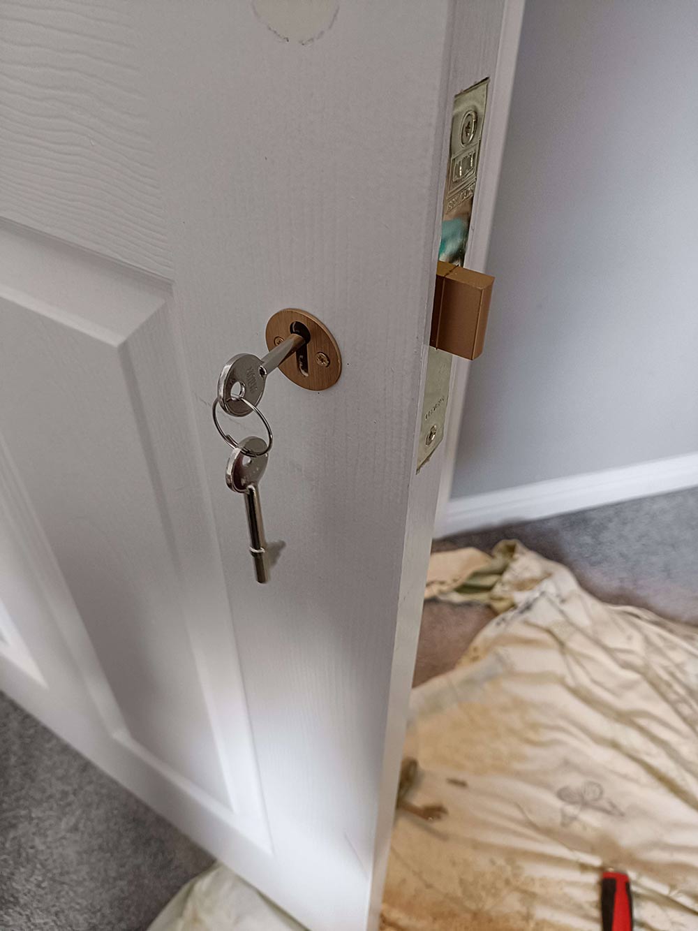 fitting an internal door lock
